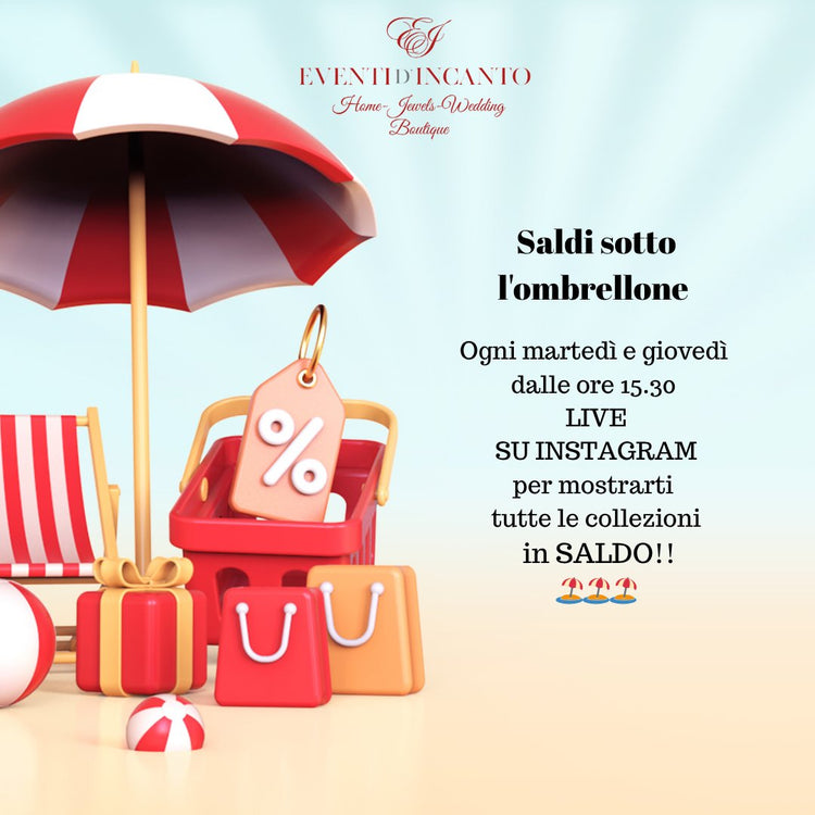 Saldi sotto l'ombrellone