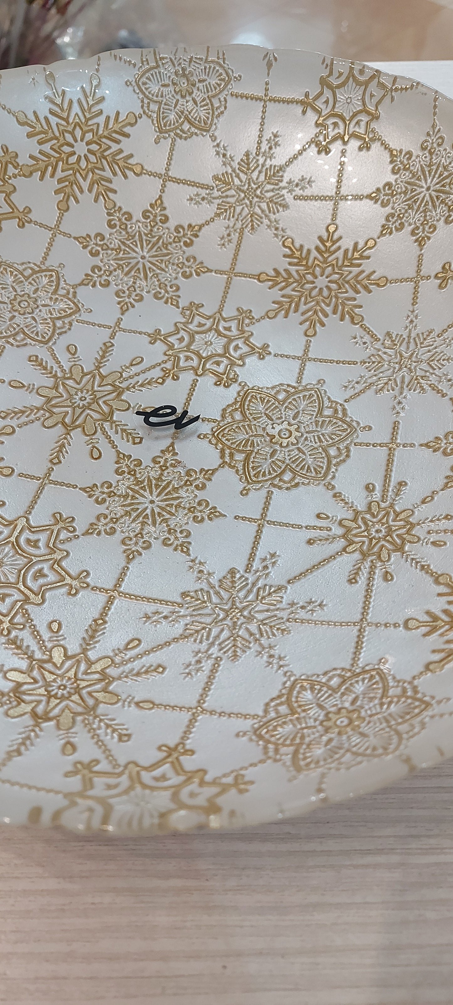 Bolo 30 cm Fiocco Oro e Bianco Evviva