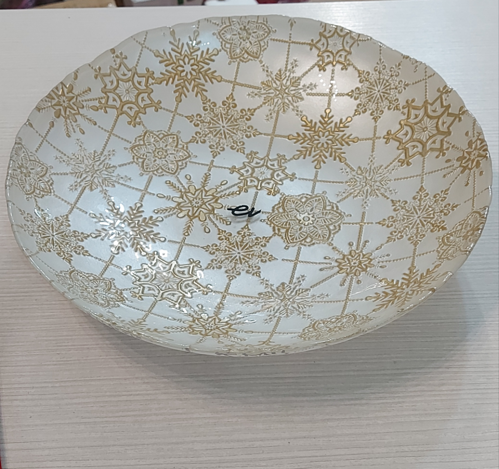 Bolo 30 cm Fiocco Oro e Bianco Evviva
