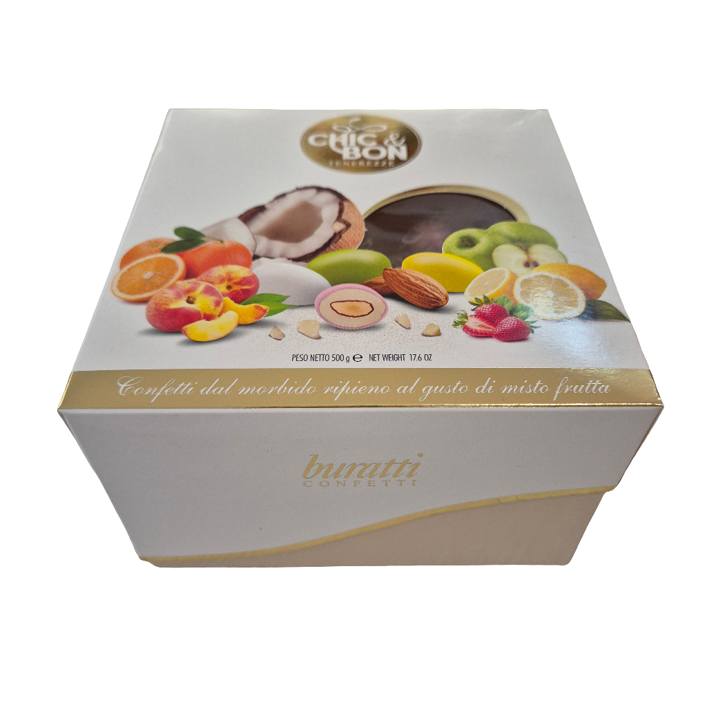 Box 500gr confetti alla frutta Chic&Bon Buratti mix color