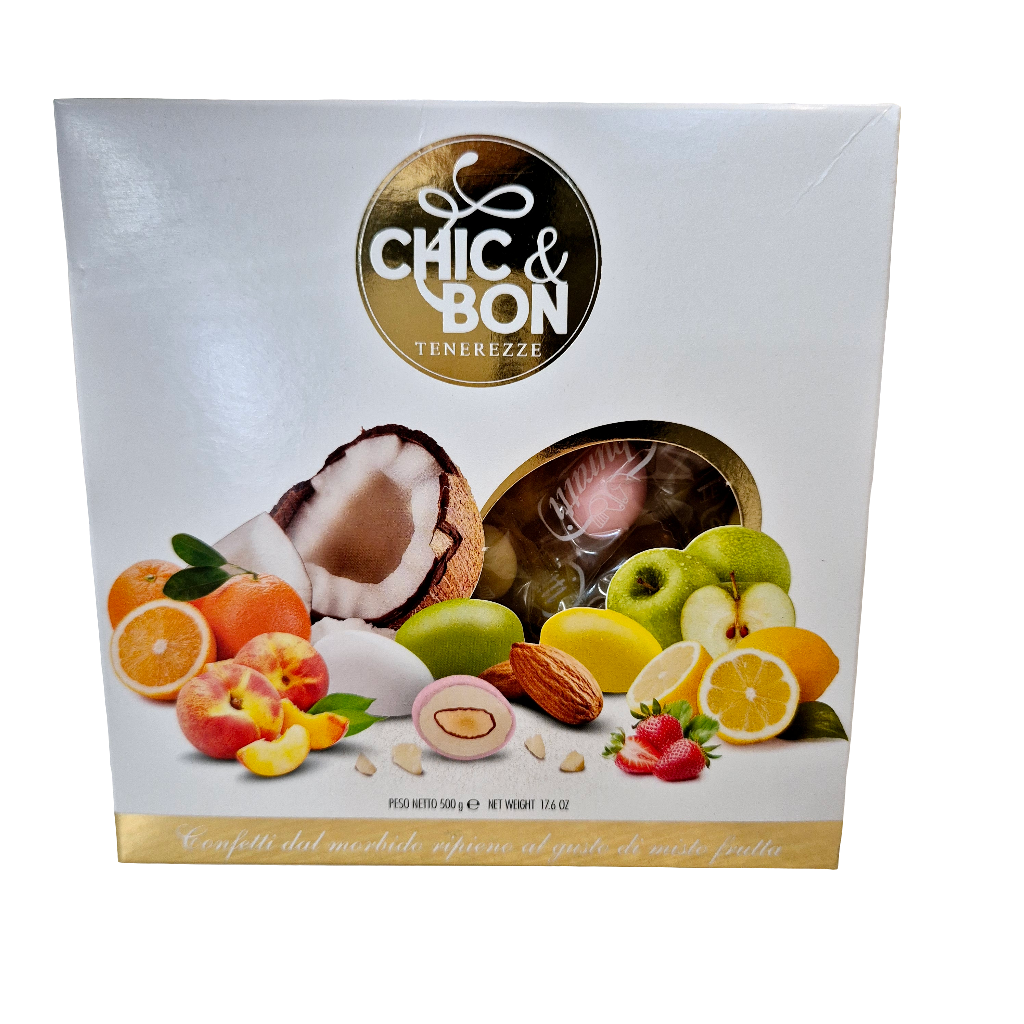 Box 500gr confetti alla frutta Chic&Bon Buratti mix color