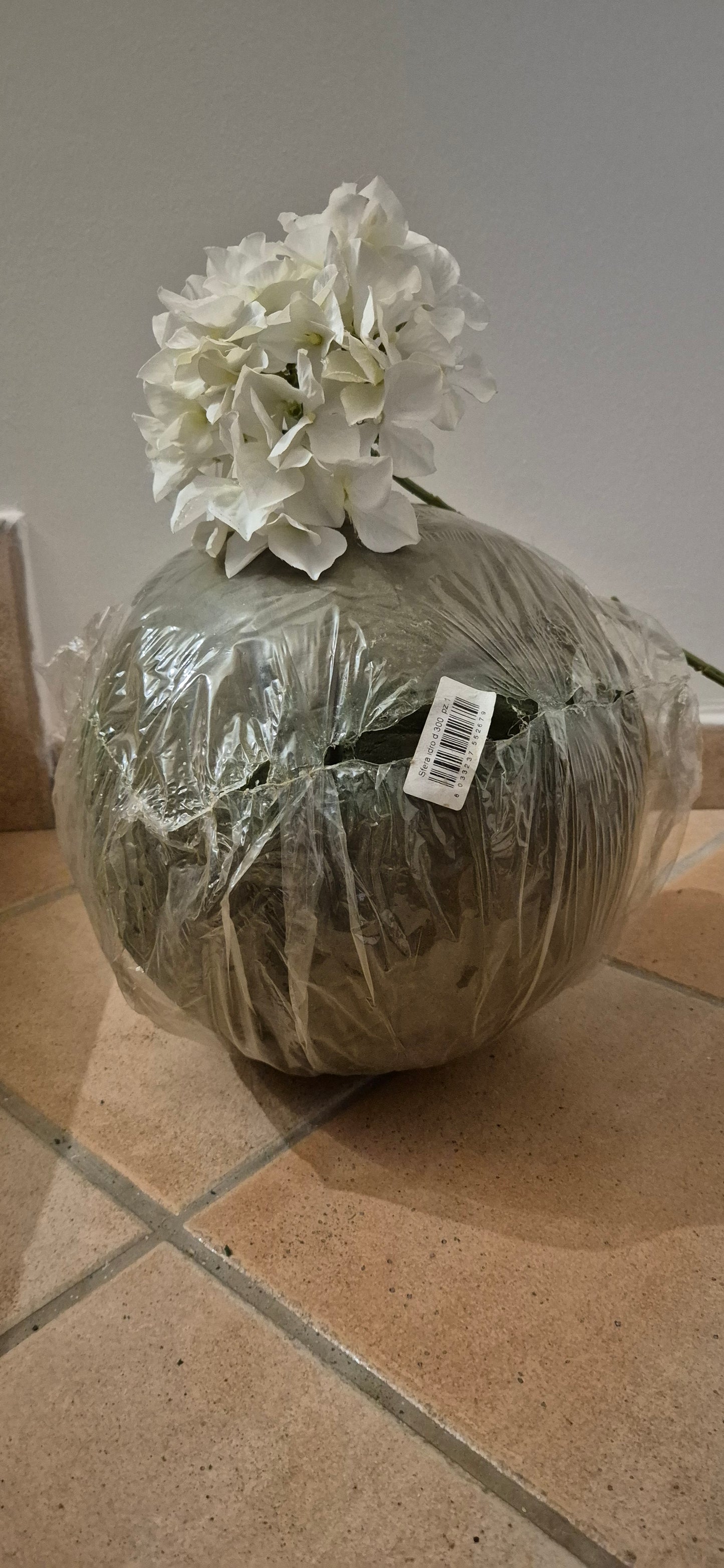 Set di 2 sfere di spugna da 30 cm per fiori recisi