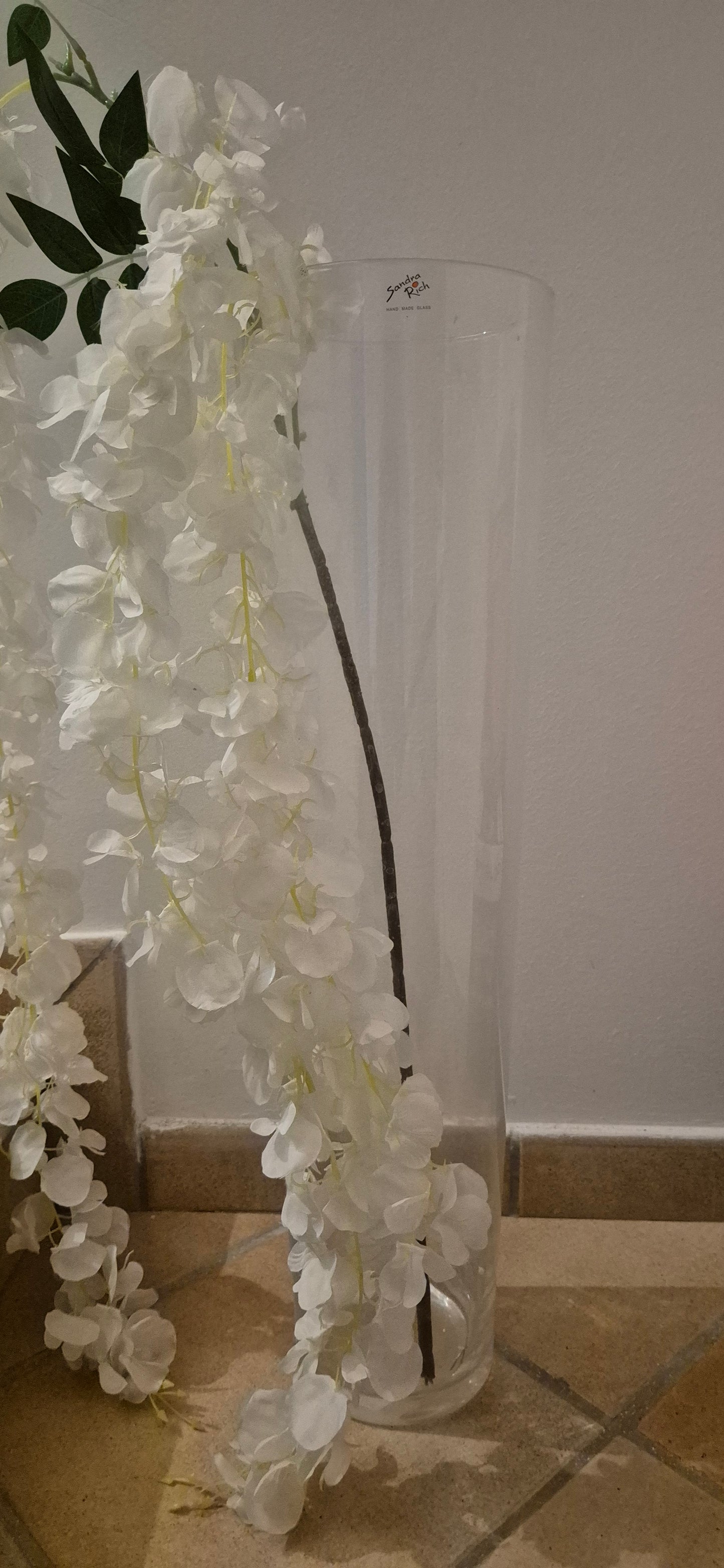 Cilindro in vetro alto 70cm Sandra Rich per fioristi