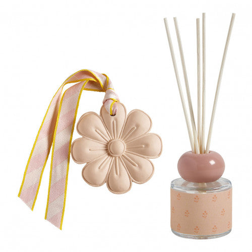 Set diffusore 40ml con fiore in pasta di gesso Perle de Coco