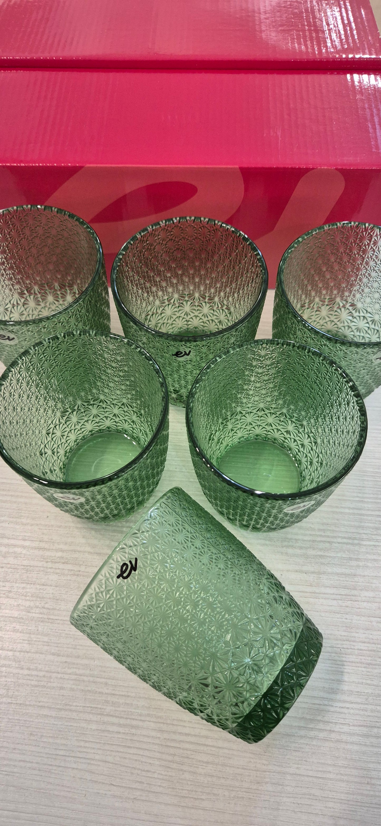 Set 6 Tumbler verde Mozart Evviva