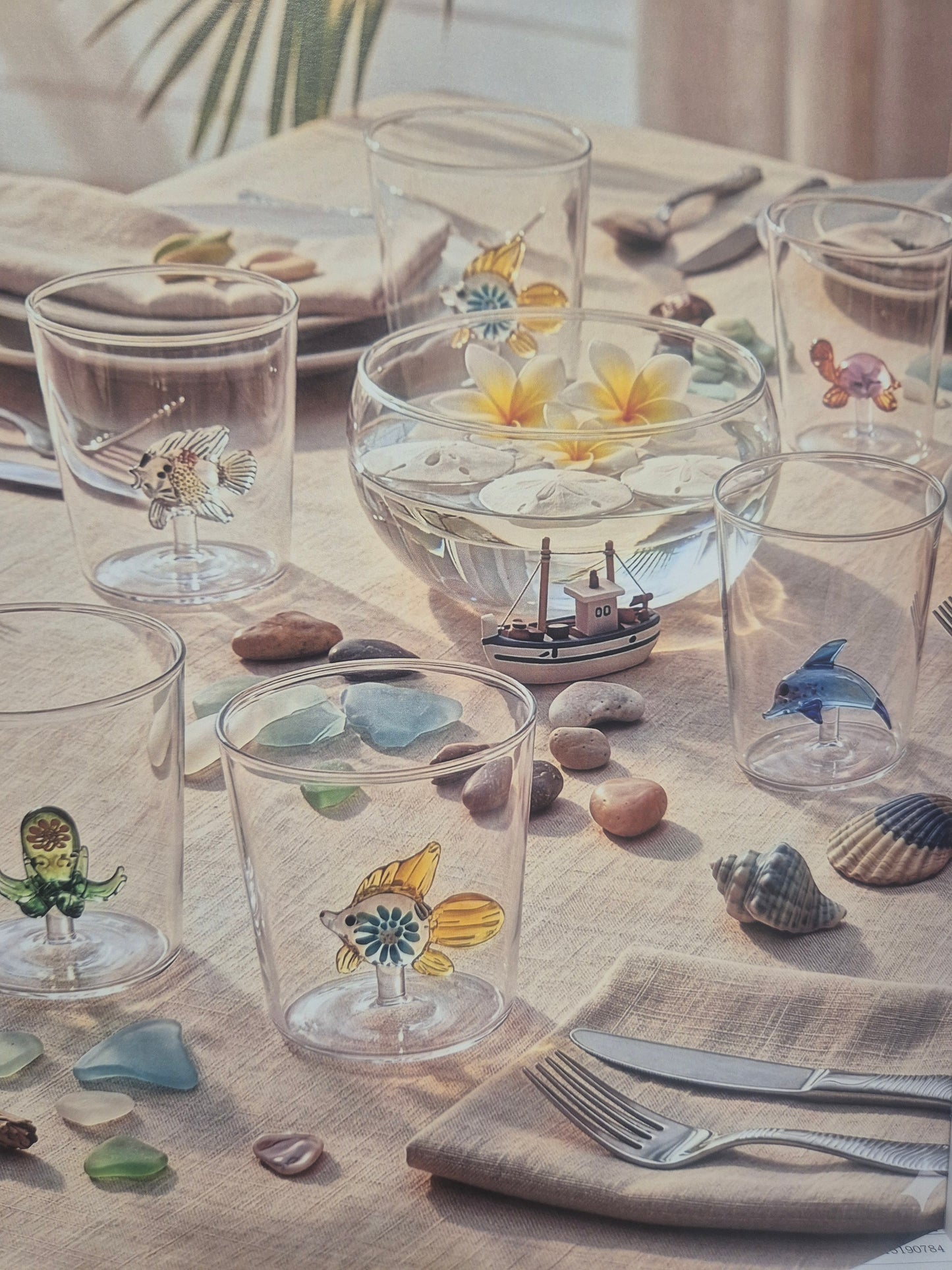 Set 6 bicchieri Riflessi Marini