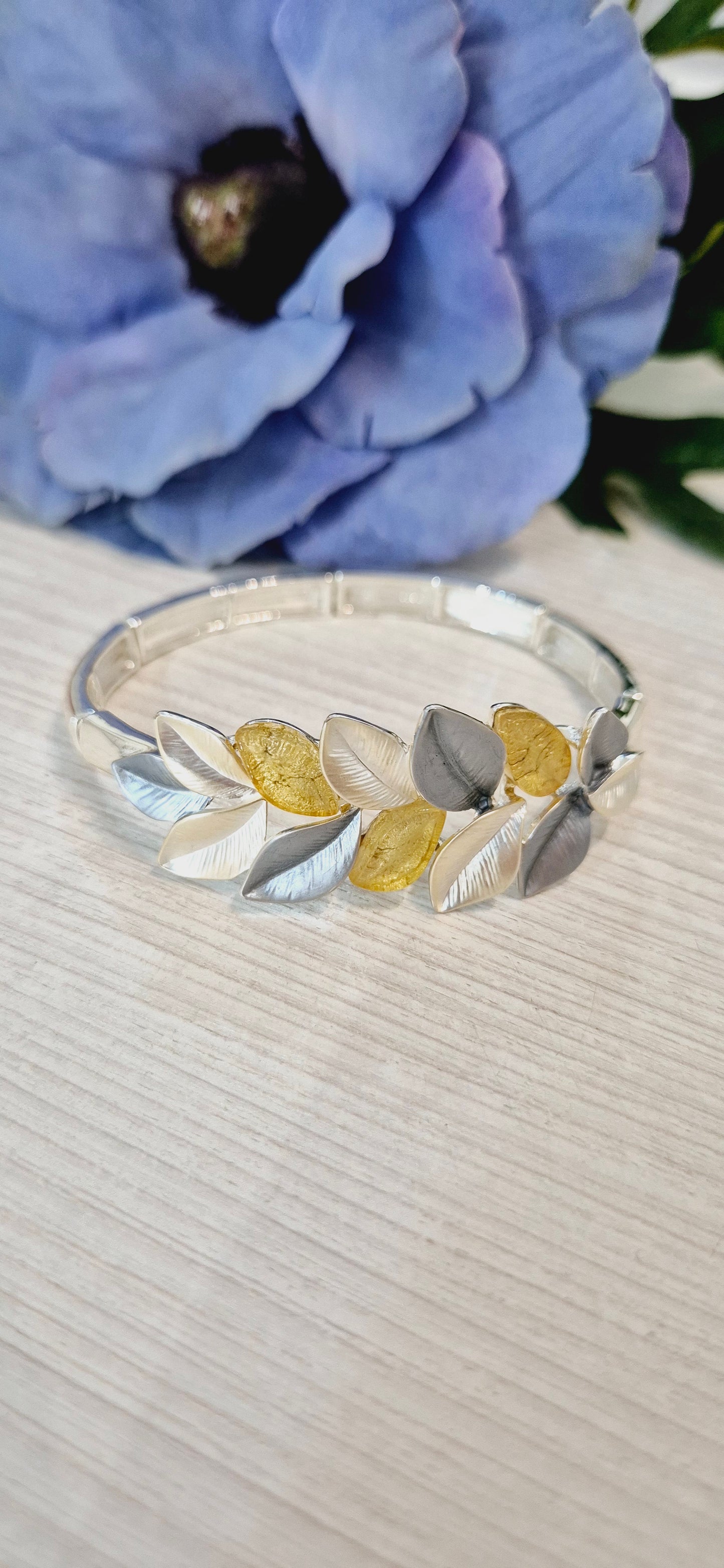 Bracciale elastico Foglie Sunny Alexarte