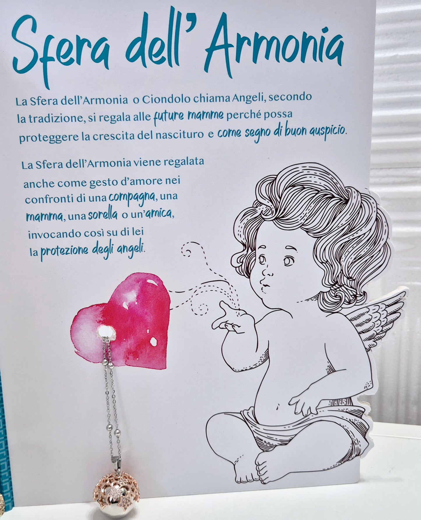 Chiama Angeli a Sfera con cuori De Santis