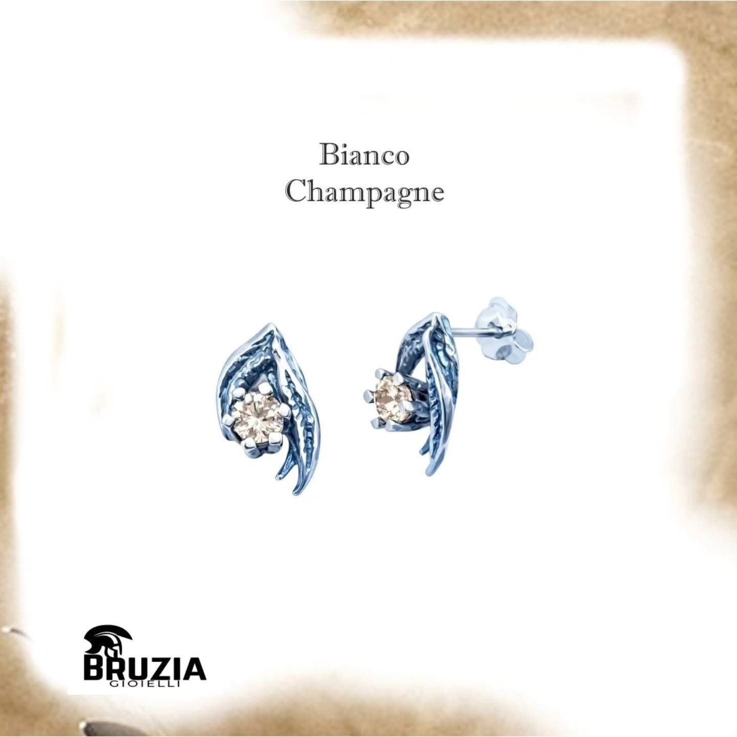 Set Collana e orecchini Champagne Radici Bruzia