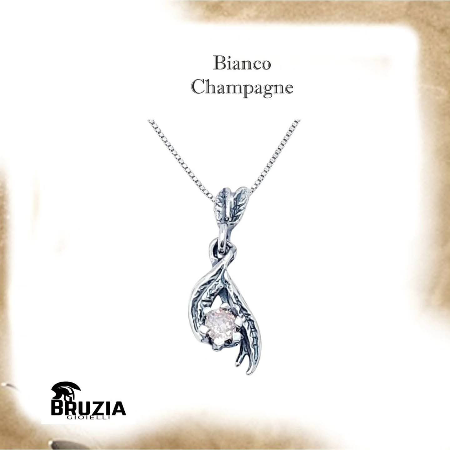 Set Collana e orecchini Champagne Radici Bruzia