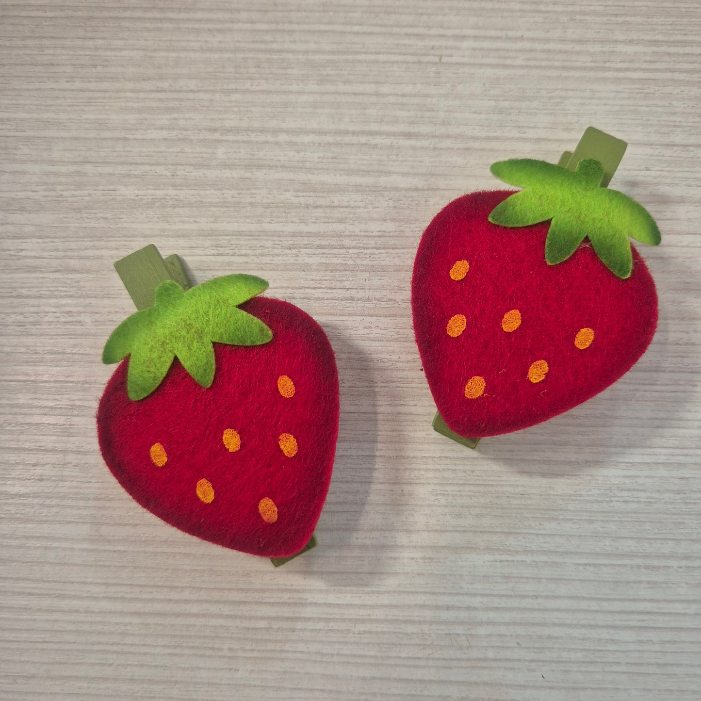 Fragola molletta segnaposto set da 6 pz