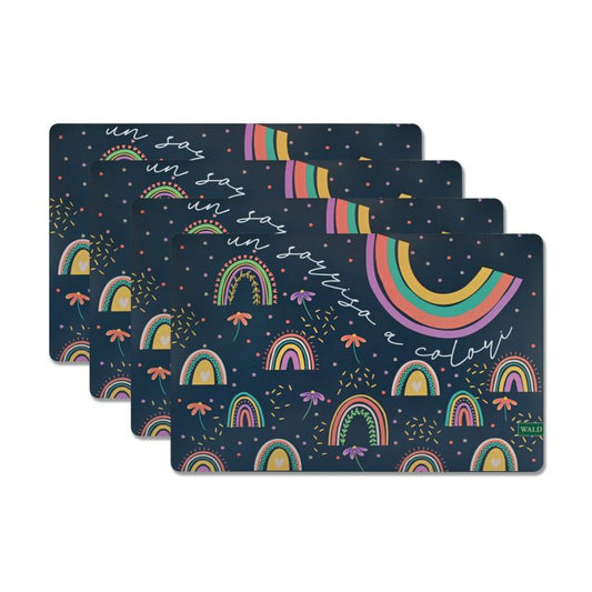 Set 4 tovagliette decoro risi e sorrisi