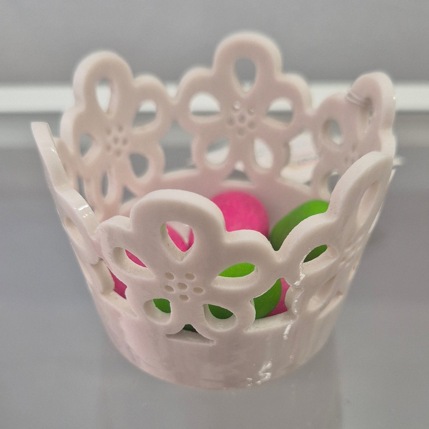 Porta tealight ceramica bianca set 24 pezzi