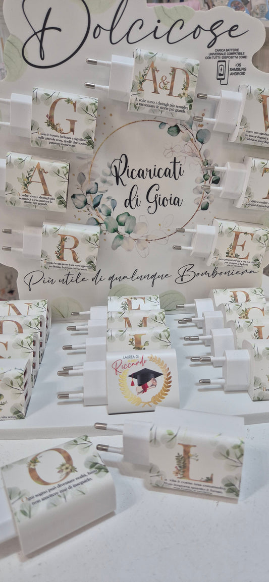 Carica batterie personalizzabile Dolcicose
