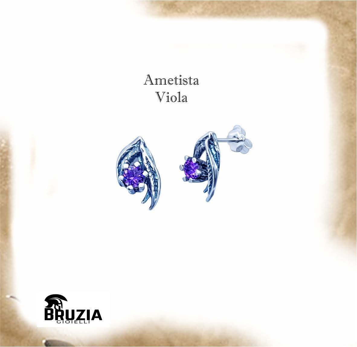 Set Collana e orecchini Ametista Radici Bruzia